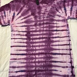 Gildan Purple hand made Tie-Dye Shirt